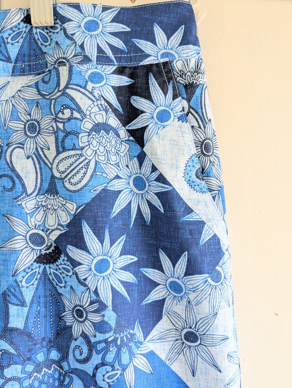 Rip Skirt Blue Patch Skirt sz XXL - Picture 7 of 13
